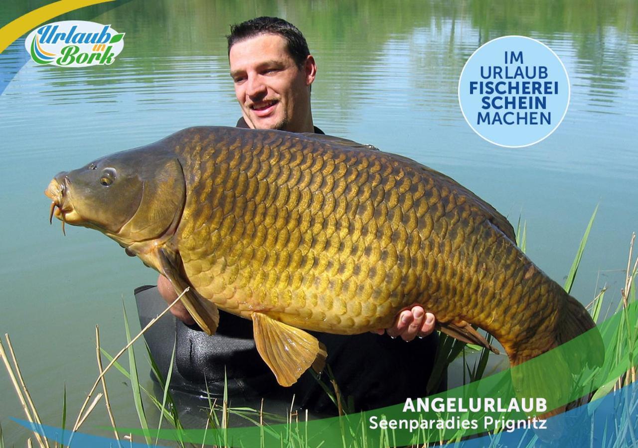 Willa Jagd-Angler-Holzhaus-Im-Wald-Am-See Kyritz Zewnętrze zdjęcie